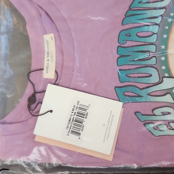 New Spell Design El Romance Tank Lilac XXS Lavender Stevie Nicks Tee Singlet Top - Picture 9 of 14